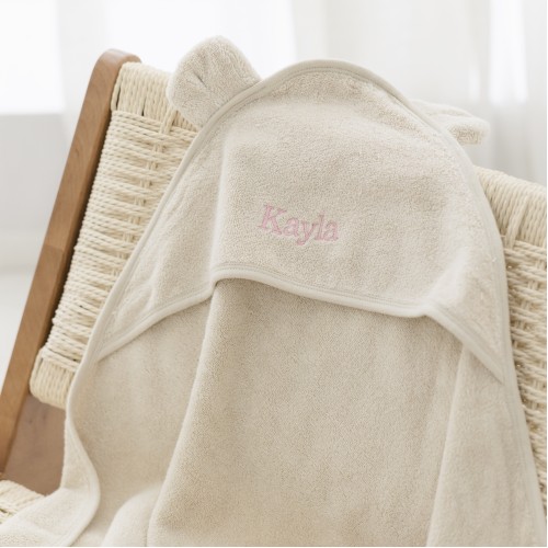 Organic Baby Hooded Towel - Milk Tea (Out of Stock)